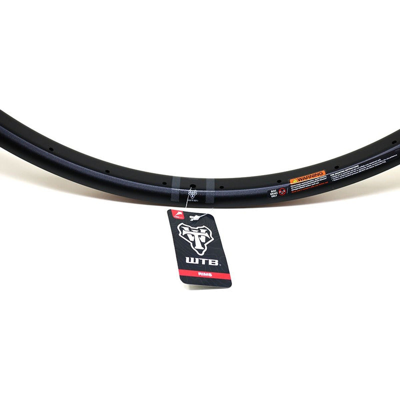 Llanta Aro Wtb Htz I35 29 Asimétrica Tcs Tubeless 32h Presta - Negro