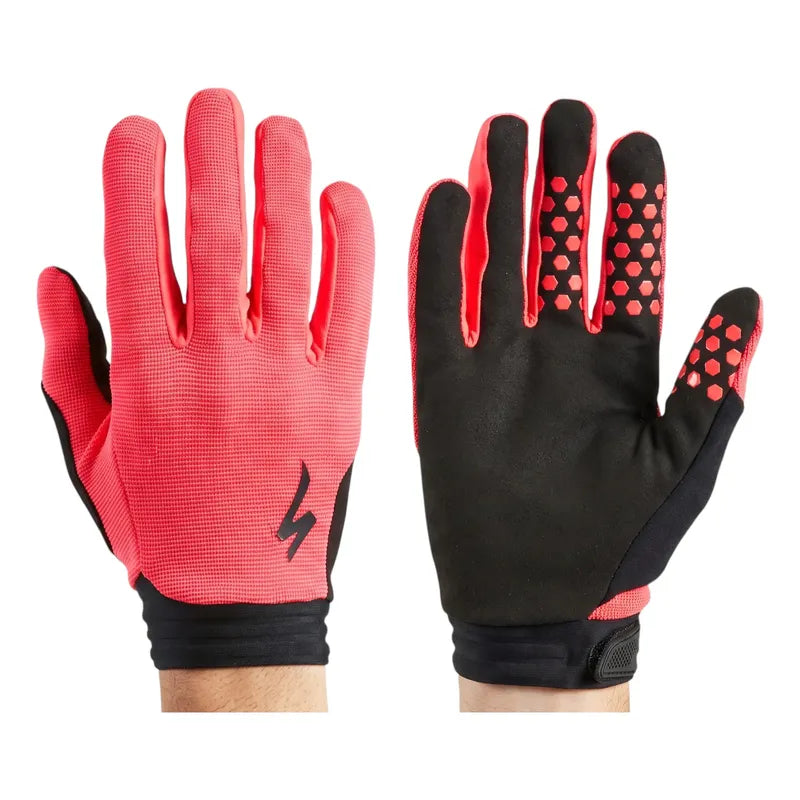 Guantes Bicicleta Specialized Trail Mtb Dedo Largo Tactil Rojo M