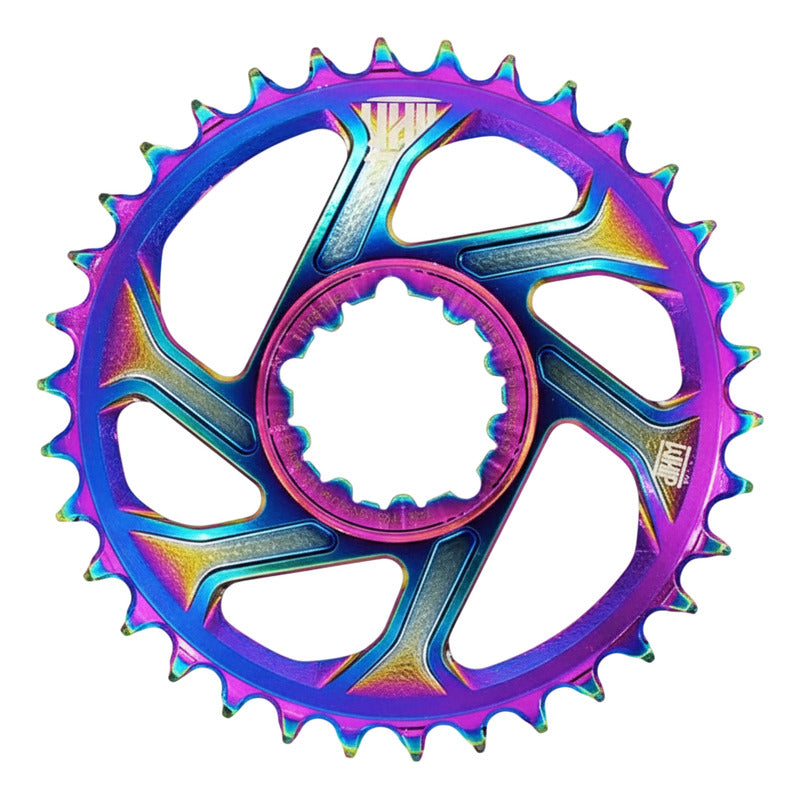 Corona Monoplato Whip Dm Rainbow Xsync2 34t Para Sram 12v