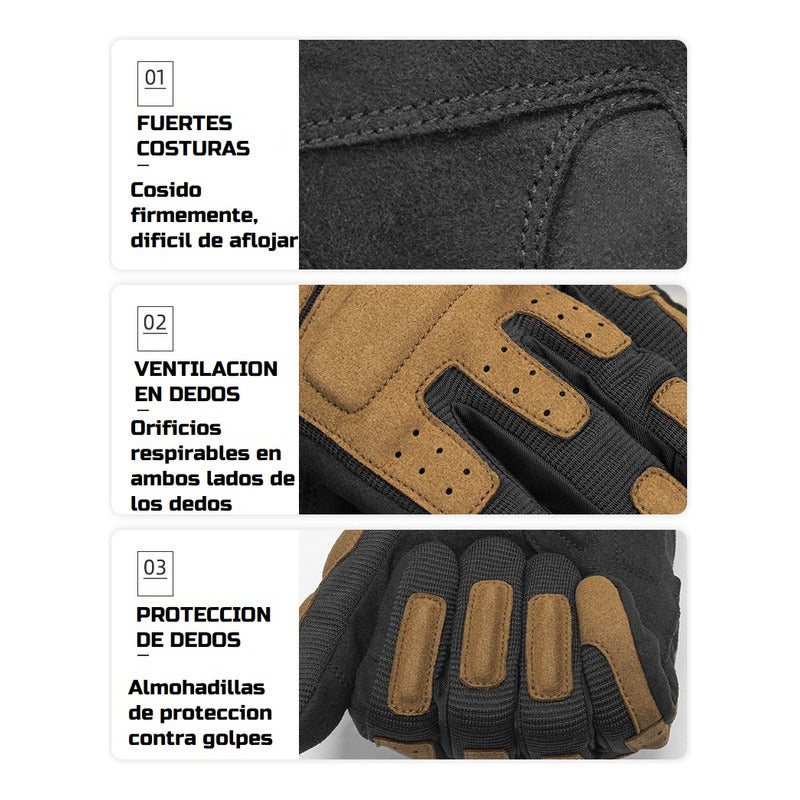 Guantes Bicicleta Moto Rockbros Dedo Largo Tactil Respirable Mi tienda-Repuesto-de-bicicleta
