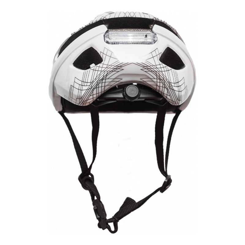Casco Bicicleta Certificado Rideland Vista Fidlock C/luz Led - Blanco - M / L 54-61cm