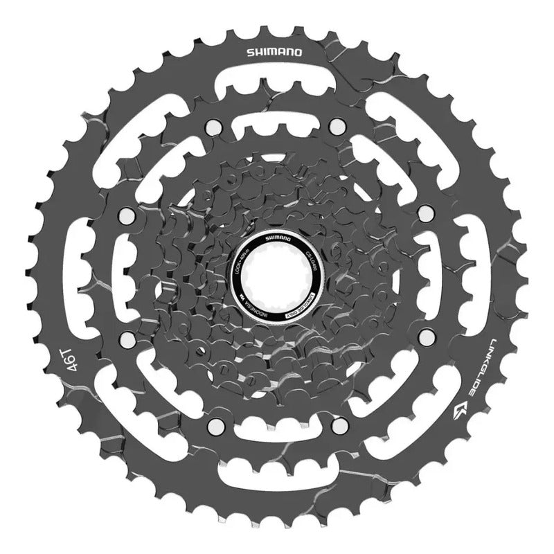 Piñon Cassette Shimano Cues Cs-lg400 Linkglide 9v 11-46 1x9 Negro 11 46