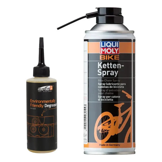 Kit Desengrasante Limpiador Cadena Superb + Aceite Liquimoly Naranja