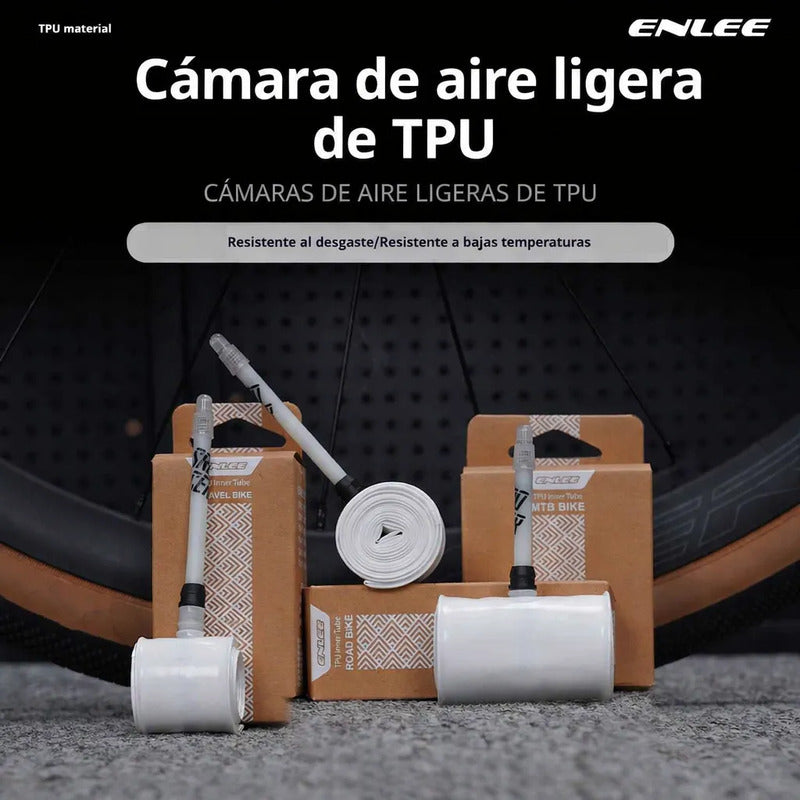 Camara Bicicleta Tpu 29 X 1.95/2.60 Presta 45mm Ligera 62grs Presta Blanco
