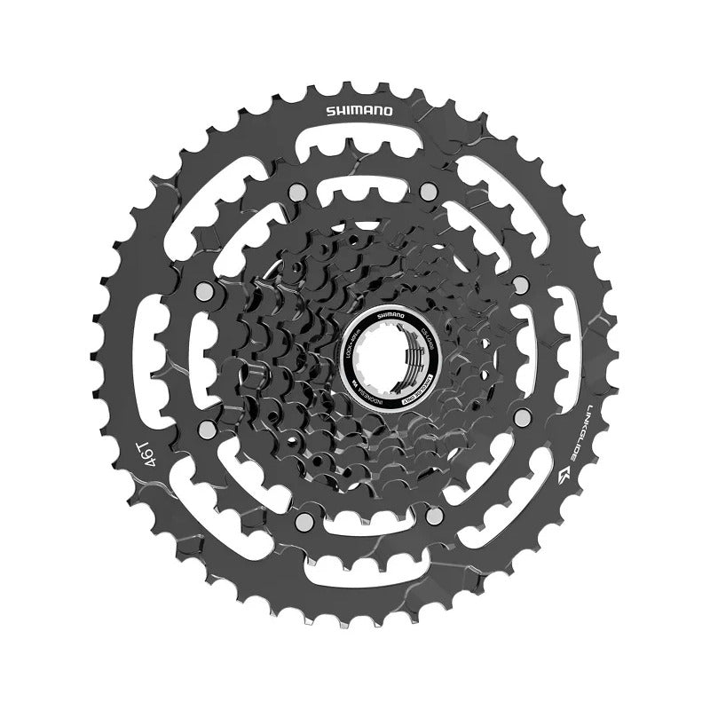 Piñon Cassette Shimano Cues Cs-lg400 Linkglide 9v 11-46 1x9 Negro 11 46