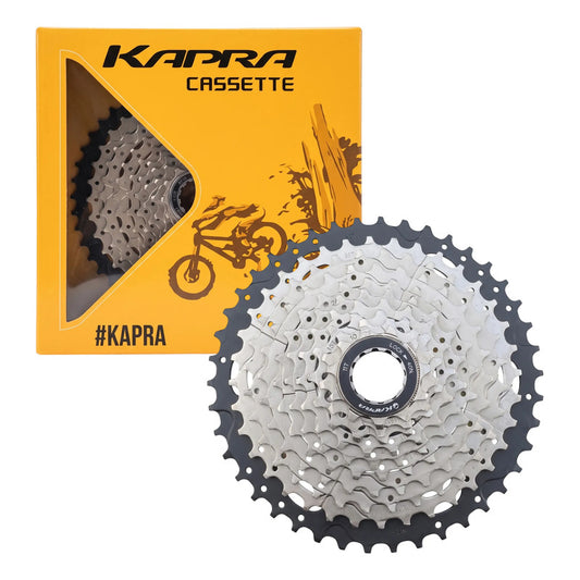 Piñon Cassette Kapra 10v 11-42 Compatible Nucleo Shimano Hg Negro-plata 11 42
