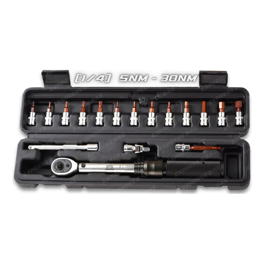 Llave De Torque Profesional 1/4 Pulgada 5 A 30nm - 18 Piezas Mi tienda-Repuesto-de-bicicleta