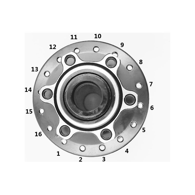 Maza Delantera Novatec D041sb-15 Eje Pasante 15x100mm 32h Mi tienda-Repuesto-de-bicicleta