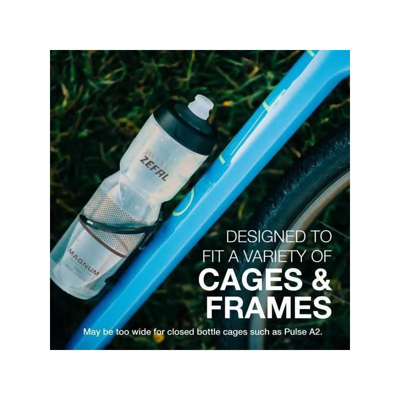 Botella Caramagiola Zefal Magnum Libre De Bpa 975ml Negro Transparente