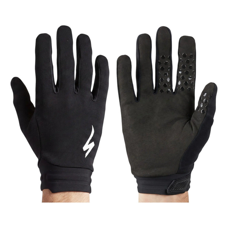 Guantes Bicicleta Specialized Trail Mtb Dedo Largo Tactil Negro M