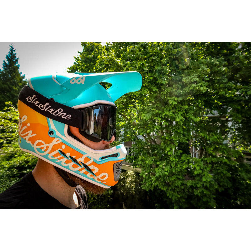 Antiparra Sixsixone 661 Radia Script L Negro Mtb Enduro Dh - Clear Smoked - Negro