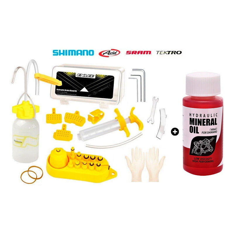Kit Completo Sangrado Frenos Universal Con Aceite Mineral Mi tienda-Repuesto-de-bicicleta