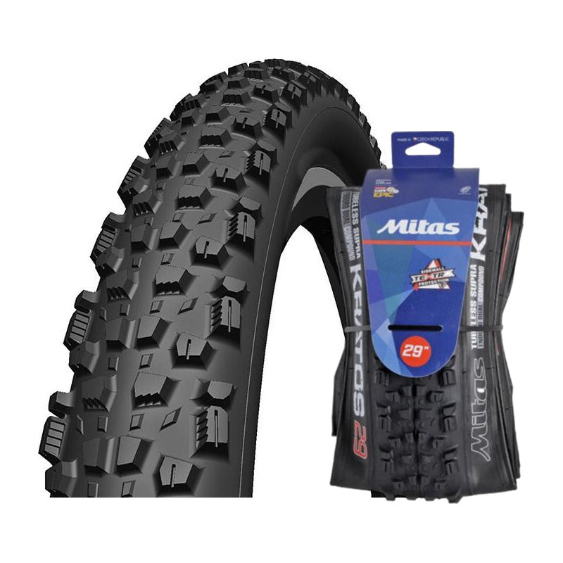 Pack 2 Neumaticos Mitas Kratos Aro 29x2.25 Kevlar Tubeless - Negro