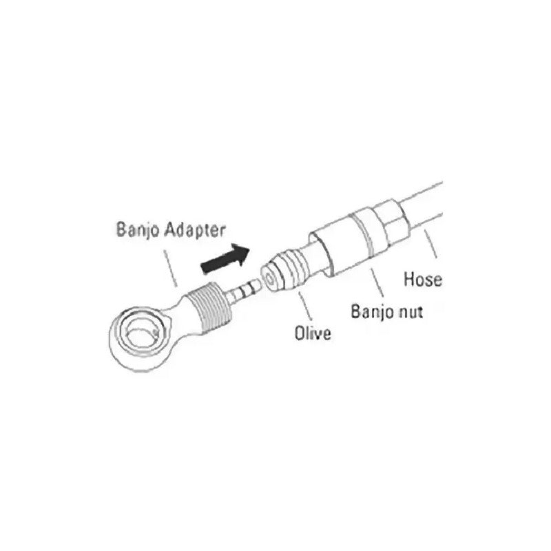 Conector Banjo De Flexible Hidraulico Para Shimano Sm-bh90