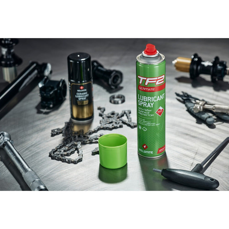 Aceite Lubricante Multiuso Tf2 Spray Weldtite Teflon 400ml Mi tienda-Repuesto-de-bicicleta