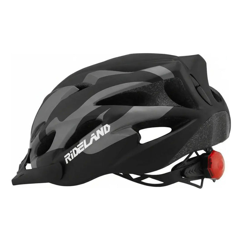 Casco De Bicicleta Certificado Rideland Fungo Mtb Ruta Negro-gris S/m (54-58cm)
