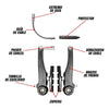Kit Completo De Frenos V-brake Para Bicicleta Mtb Ruta Paseo Mi tienda-Repuesto-de-bicicleta