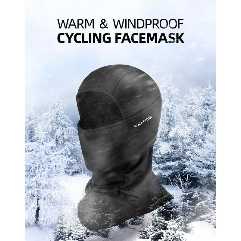 Máscara Balaclava Termica Rockbros Pasamontaña Ciclismo Moto Mi tienda-Repuesto-de-bicicleta