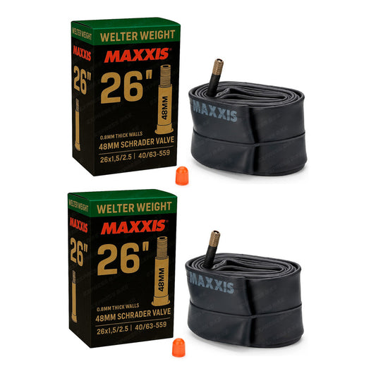 Pack 2 Camaras Maxxis Aro 26 X 1.50/2.50 Valvula Auto 48mm Mi tienda-Repuesto-de-bicicleta