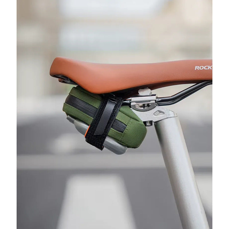 Bolso Alforja Para Sillín Bicicleta Compacto Rockbros Violeta Oscuro