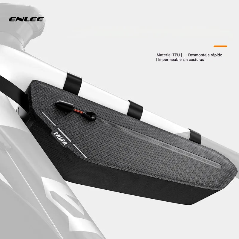 Bolso Cuadro Bicicleta Enlee 1.8l Impermeable Reflectante Negro