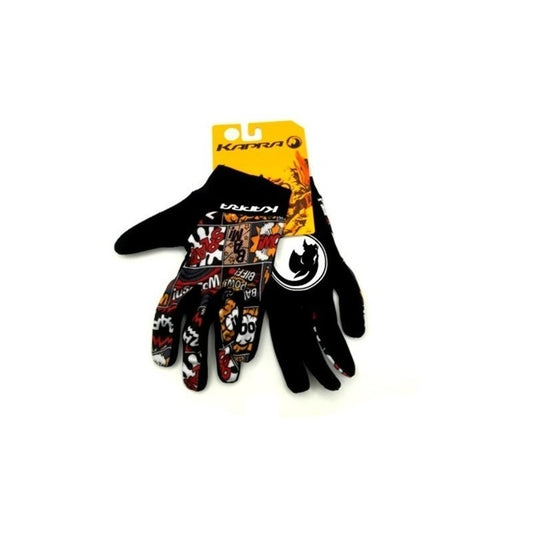 Guantes Bicicleta Kapra Comic Dedos Largos Respirable Mtb Mi tienda-Repuesto-de-bicicleta