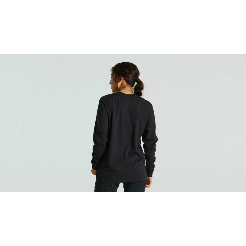 Polera Manga Larga Ciclismo Specialized Twisted Tee Unisex Negro Xl