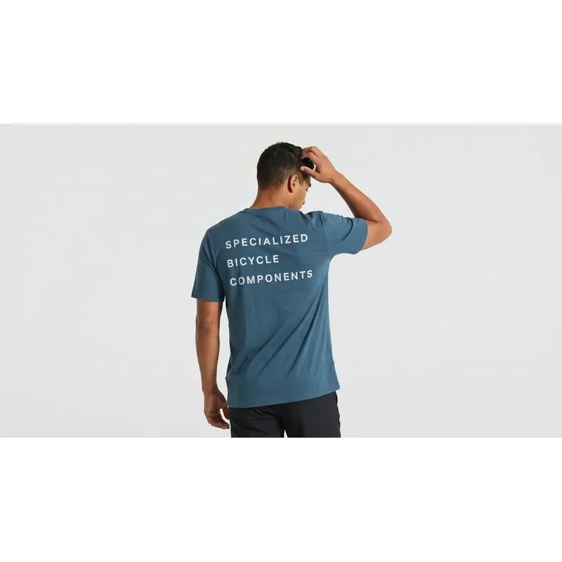 Polera Manga Corta Ciclismo Specialized Sbc Tee Unisex Cast Blue L
