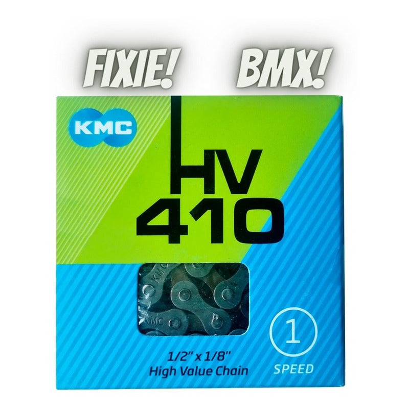 Cadena Bicicleta Kmc Hv410 1 Velocidad Bmx Fixie C/ Eslabon Mi tienda-Repuesto-de-bicicleta