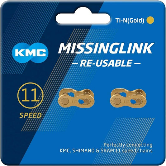 Conector Eslabón Rápido Kmc 11v Gold - 2 Unidades Mi tienda-Repuesto-de-bicicleta