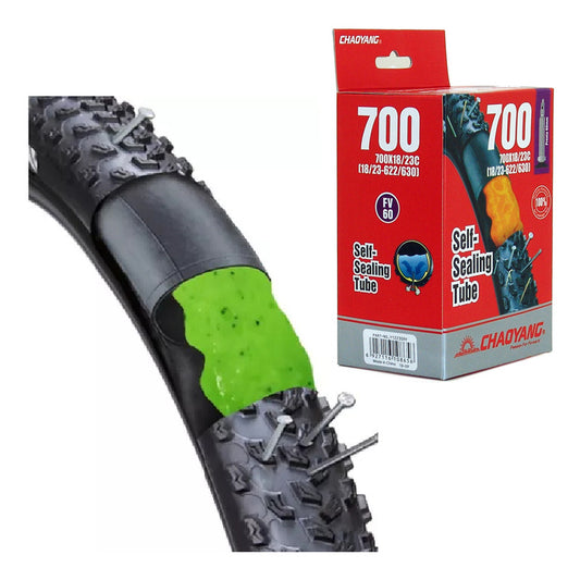 Camara Chaoyang 700 X 18/23 Liquido Antipinchazo V. Francesa Mi tienda-Repuesto-de-bicicleta