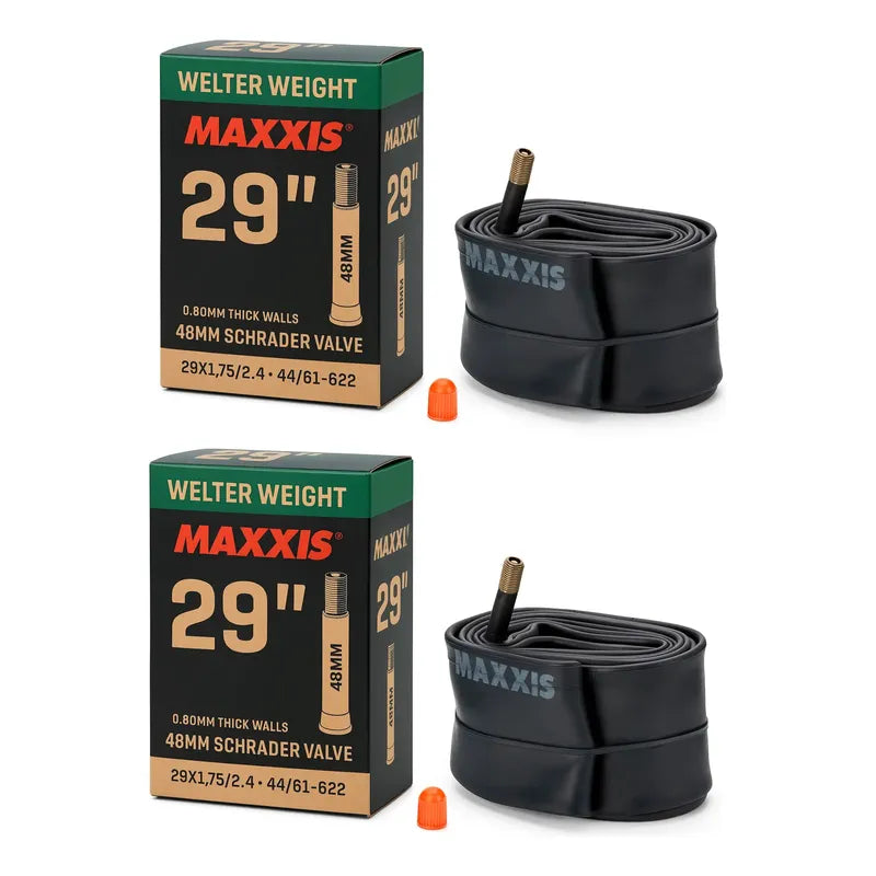 Kit Maxxis: 2x Neumáticos Rekon Race Exo Tanwall 29x2.25 + Pack Cámaras Aro 29 1.75-2.40 Schrader