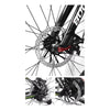 Disco Rotor De Freno Hidraulico 6 Pernos Ozono 203mm Silver-black