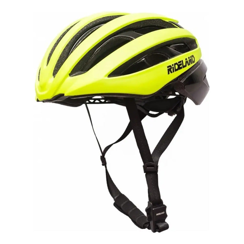 Casco Bicicleta Certificado Rideland Slk20 Yellow Mtb Ruta Amarillo S / M 54-58cm