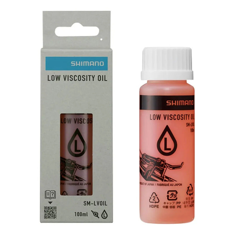 Liquido Mineral Shimano Low Viscosity Freno Hidraulico 100ml Naranja Oscuro