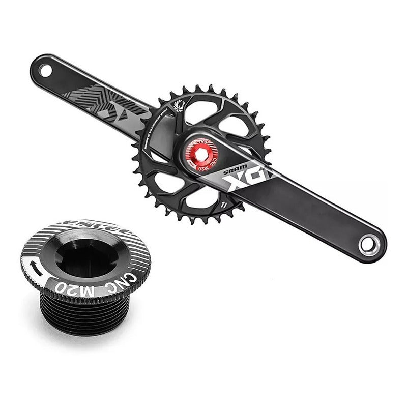Tapa Perno Aprieta Bielas Volante M18 M20 Full Cnc Colores Mi tienda-Repuesto-de-bicicleta