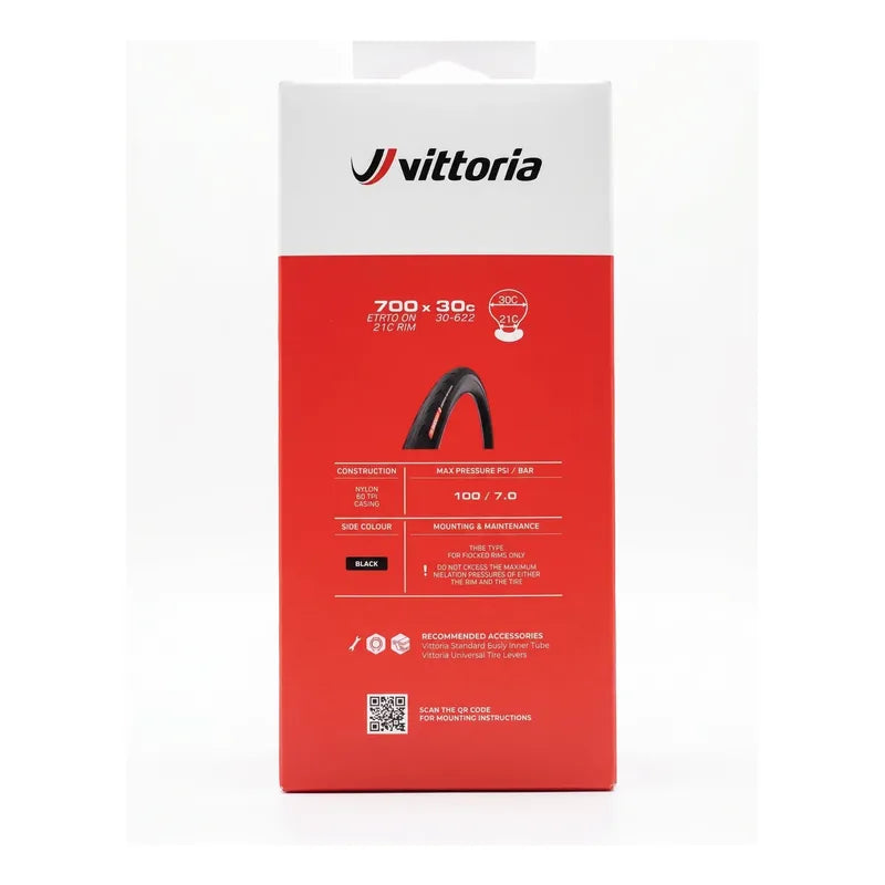 Neumatico 700x30c Vittoria Zaffiro Evo V Graphene 2.0 Ruta Negro