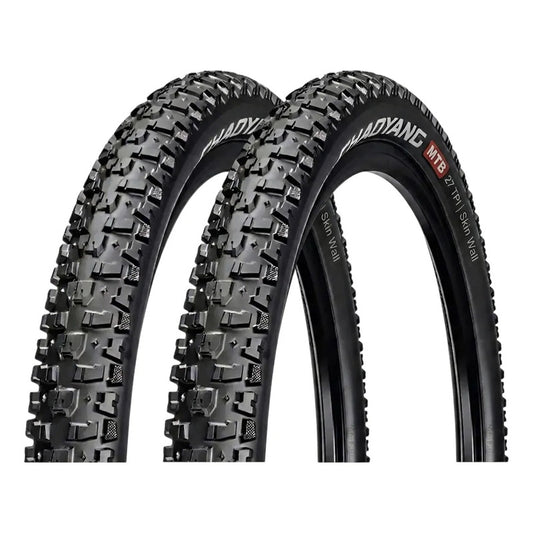 Pack 2 Neumaticos 29 X 2.25 Chaoyang Rampage Skin Wall 27tpi Negro