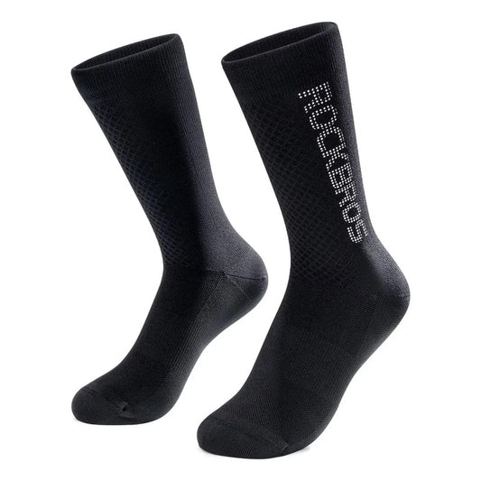 Calcetas Calcetines Rockbros Ciclismo Deportivas Respirables Negro Reflectante M