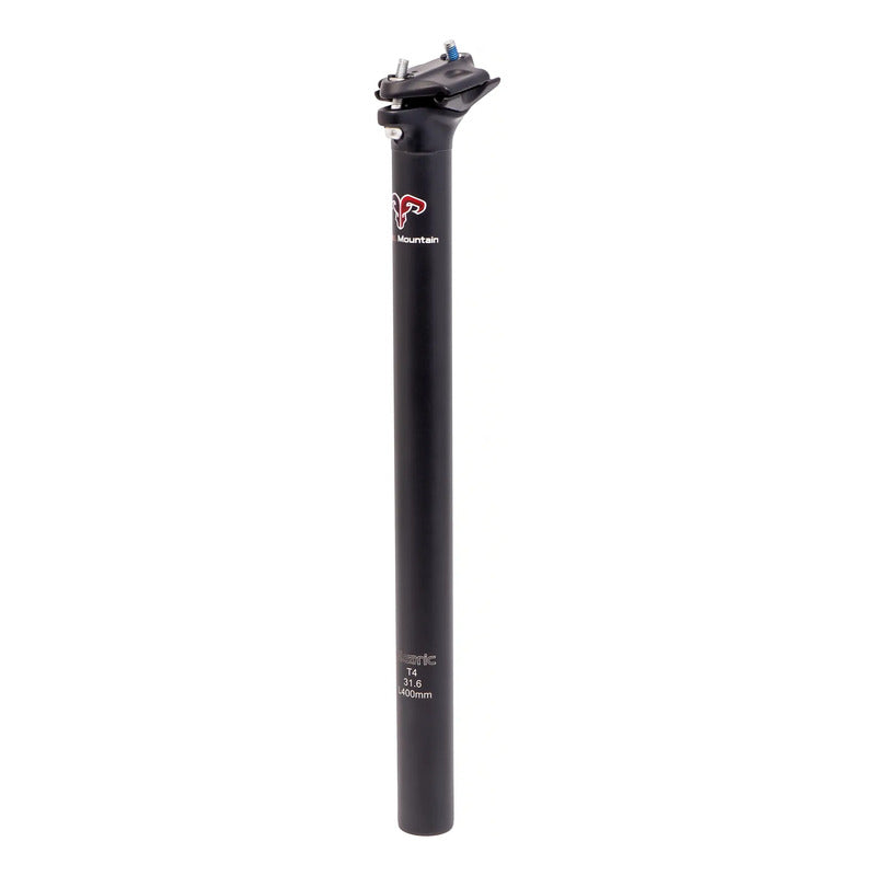 Tija Tubo Sillin Bicicleta Radical Mountain 31.6mm 400mm Negro