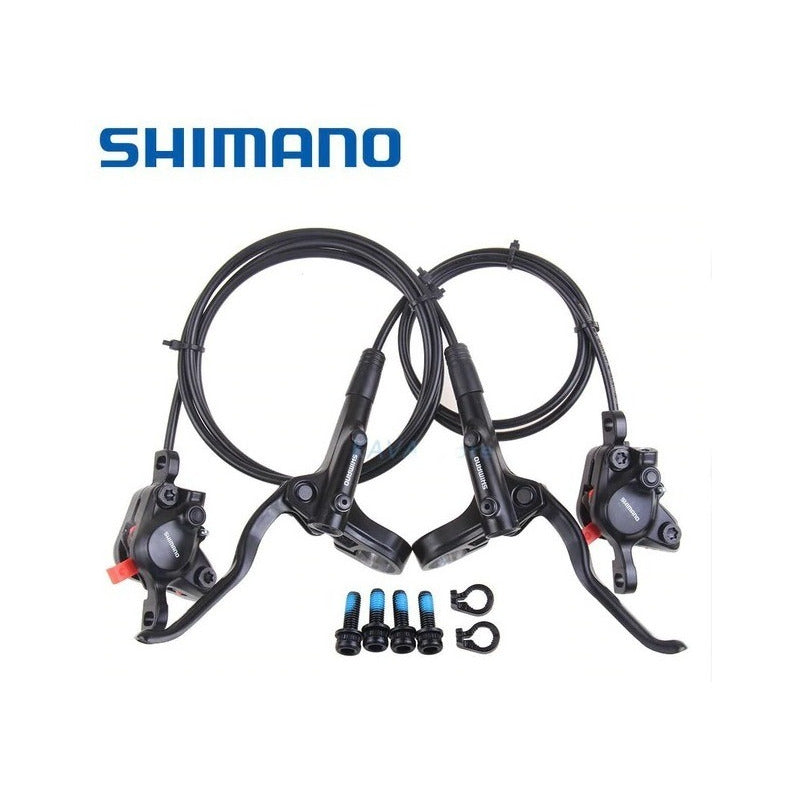 Par Frenos Hidraulicos Shimano Mt200 Delantero Trasero Mtb Mi tienda-Repuesto-de-bicicleta