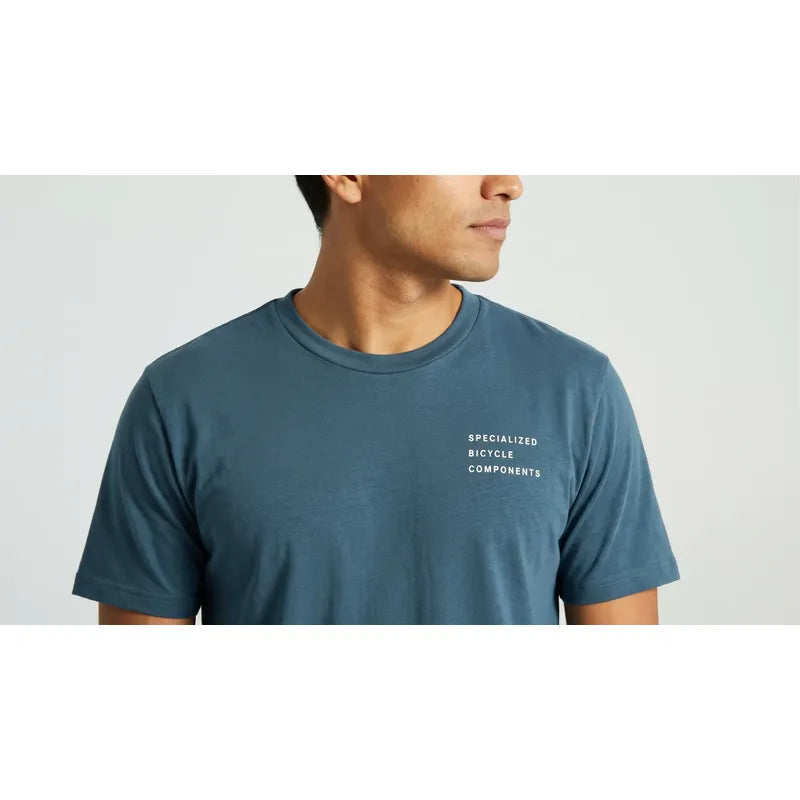Polera Manga Corta Ciclismo Specialized Sbc Tee Unisex Cast Blue L