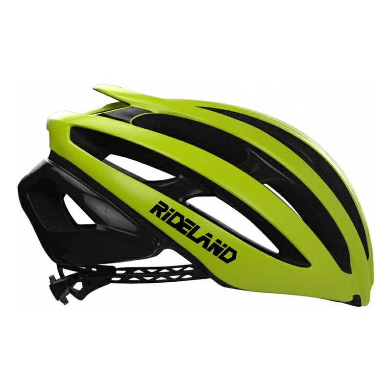 Casco Bicicleta Certificado Rideland Slk20 Yellow Mtb Ruta - Amarillo - M / L 58-61cm
