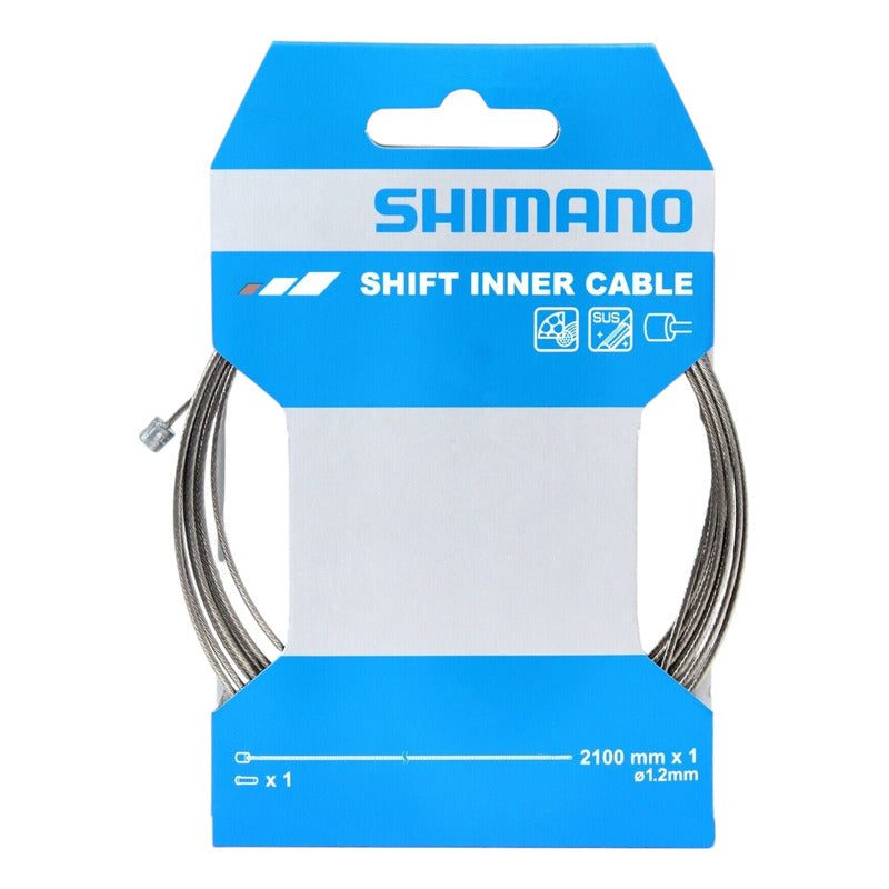 Kit 2 Cable Piola De Cambio Shimano Original Inox 2100x1.2mm Mi tienda-Repuesto-de-bicicleta
