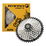 Piñon Cassette Kapra 9v 11-42 Compatible Nucleo Shimano Hg Plateado 11 42
