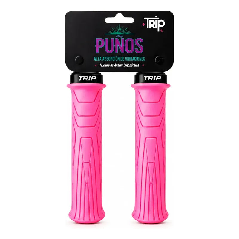 Puños Bicicleta Trip Axis Lock Grips Control Antideslizante Rosa