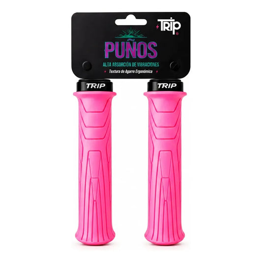 Puños Bicicleta Trip Axis Lock Grips Control Antideslizante Rosa