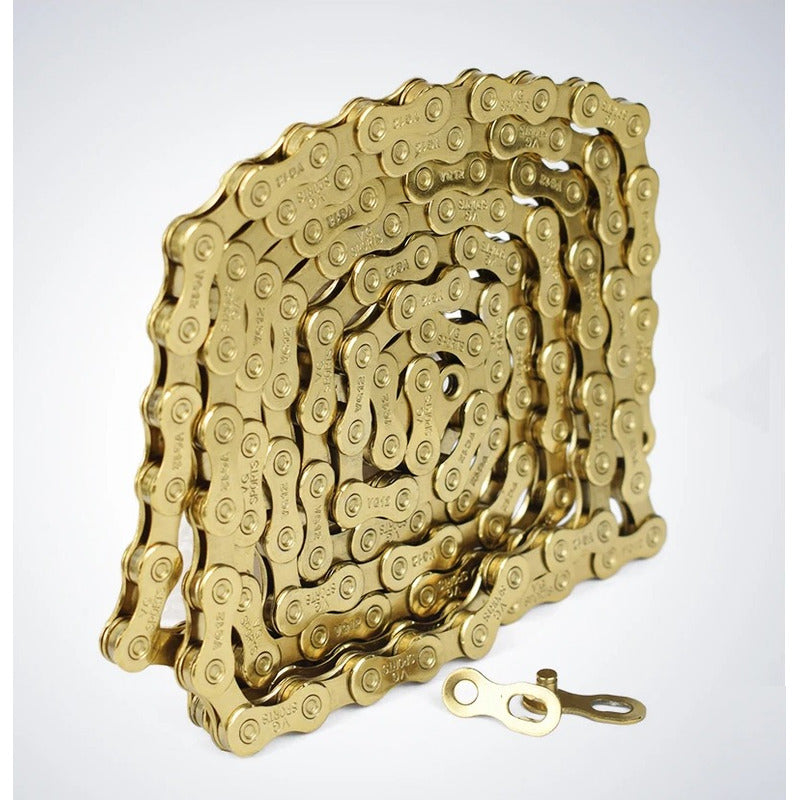 Cadena 10v Kapra Gold Dorada 1x10 Compatible Sram Shimano Mi tienda-Repuesto-de-bicicleta