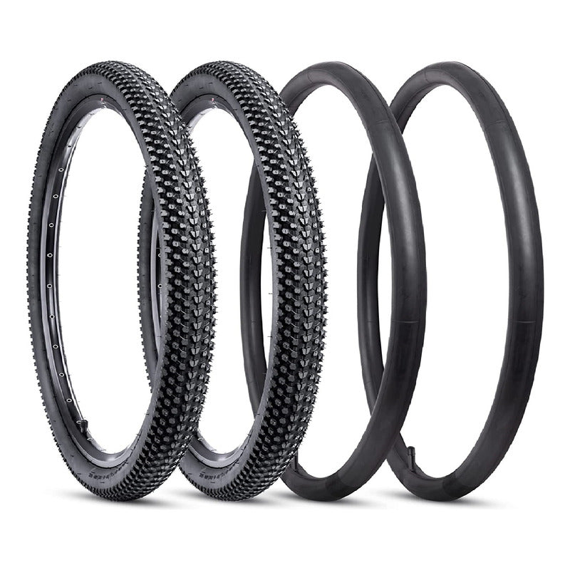 Pack 2 Neumaticos Aro 29 X 2.10 Con Camaras Valvula Francesa Mi tienda-Repuesto-de-bicicleta