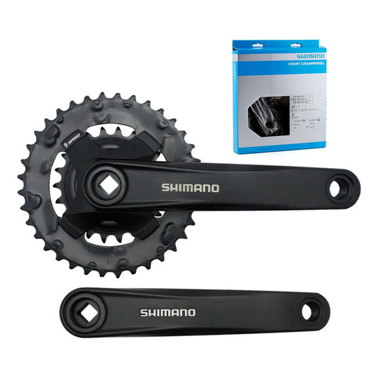 Volante Biplato Shimano Mt101-2 22-36t 2x9 2x10 2x11 Mi tienda-Repuesto-de-bicicleta
